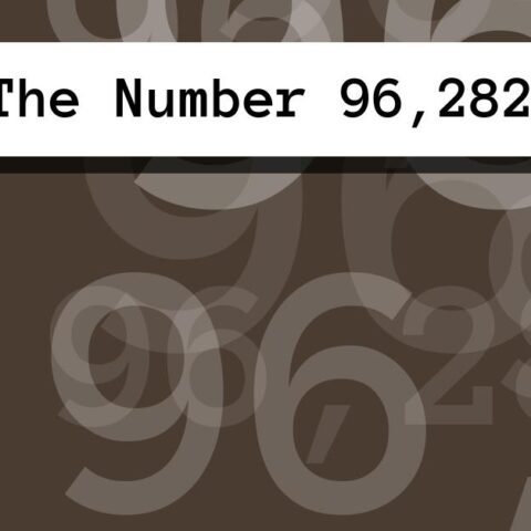 About The Number 96,282