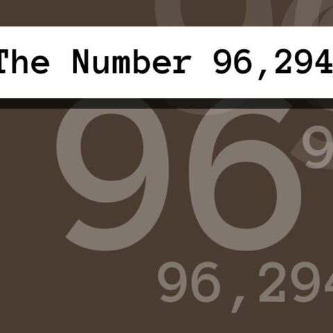 About The Number 96,294