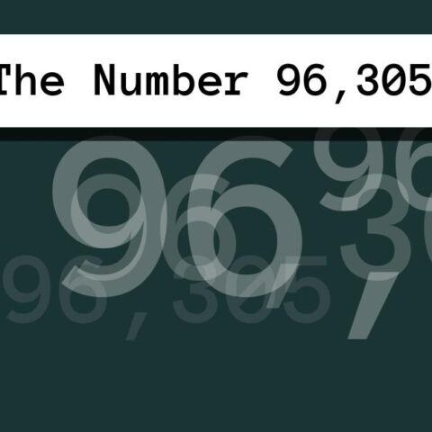About The Number 96,305