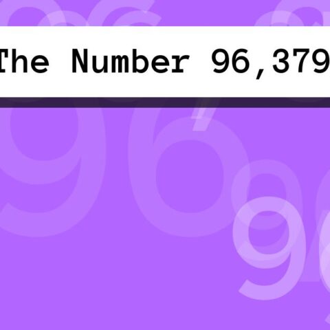 About The Number 96,379