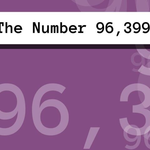 About The Number 96,399