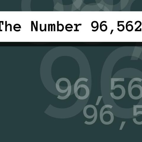 About The Number 96,562