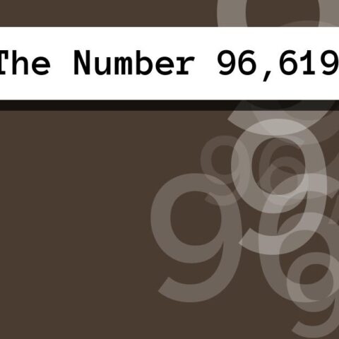 About The Number 96,619