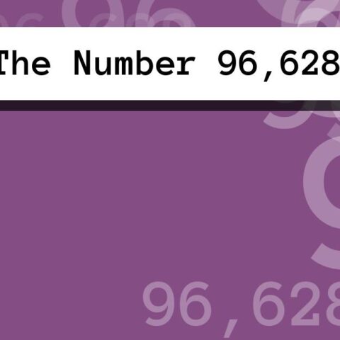 About The Number 96,628