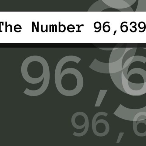 About The Number 96,639