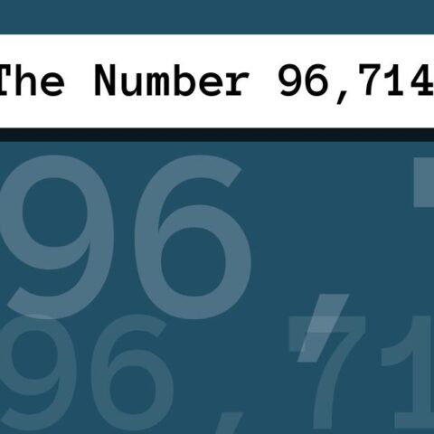 About The Number 96,714