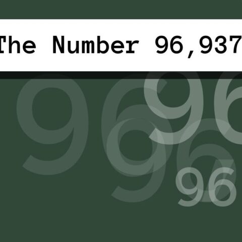 About The Number 96,937