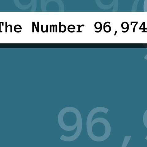 About The Number 96,974