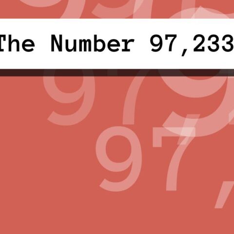 About The Number 97,233