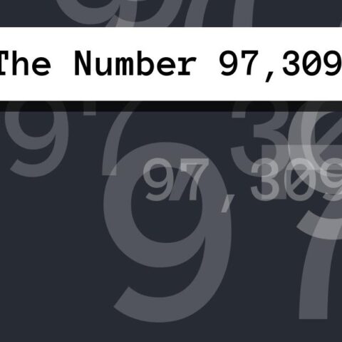 About The Number 97,309