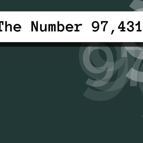 About The Number 97,431