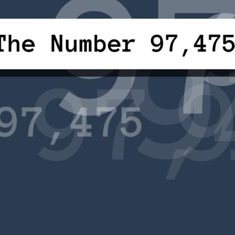 About The Number 97,475