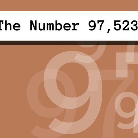 About The Number 97,523