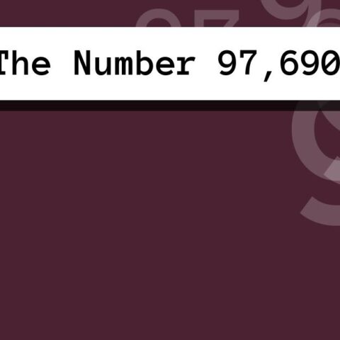 About The Number 97,690