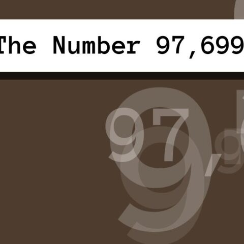 About The Number 97,699