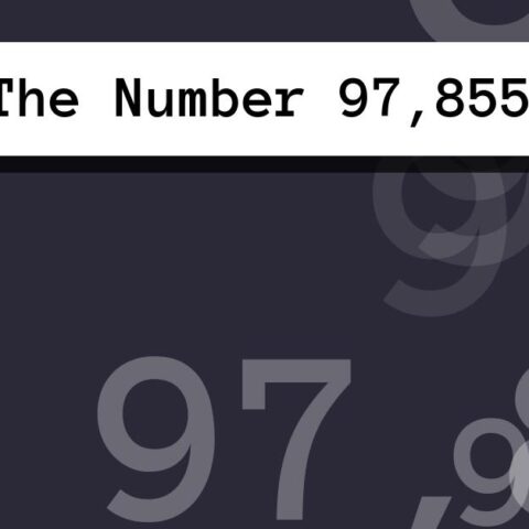 About The Number 97,855