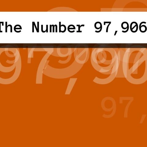 About The Number 97,906