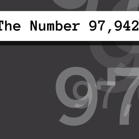 About The Number 97,942