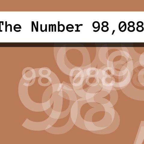 About The Number 98,088