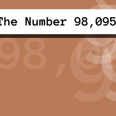 About The Number 98,095