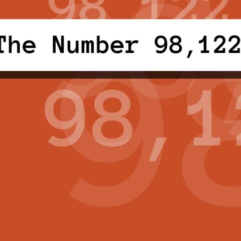 About The Number 98,122