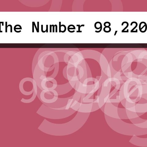 About The Number 98,220