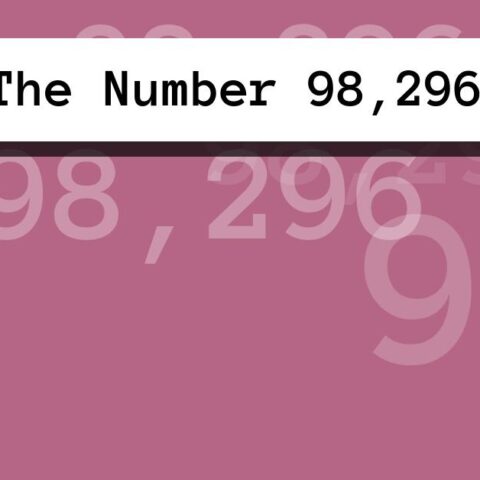 About The Number 98,296