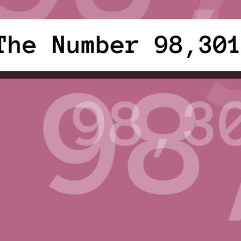 About The Number 98,301