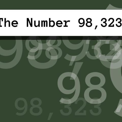About The Number 98,323