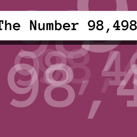 About The Number 98,498