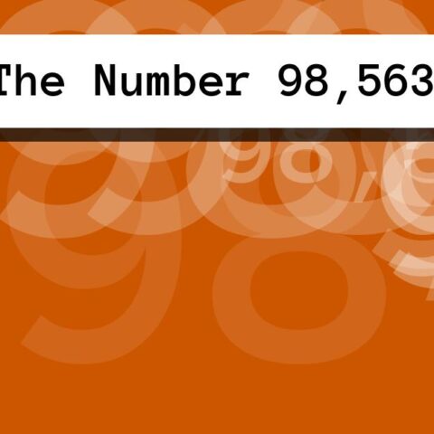 About The Number 98,563