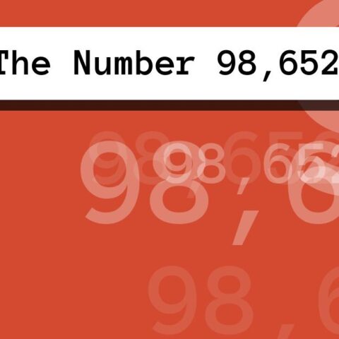 About The Number 98,652