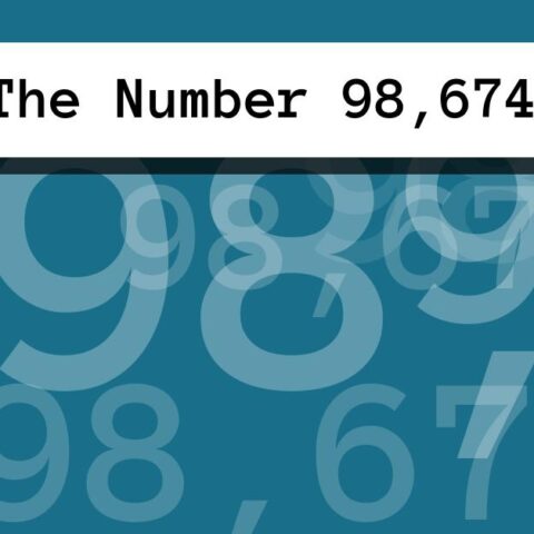 About The Number 98,674