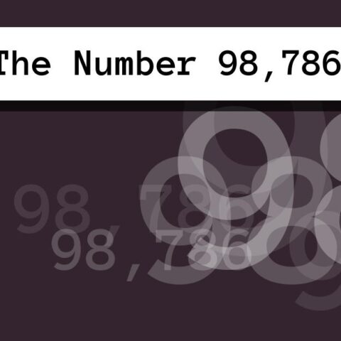 About The Number 98,786