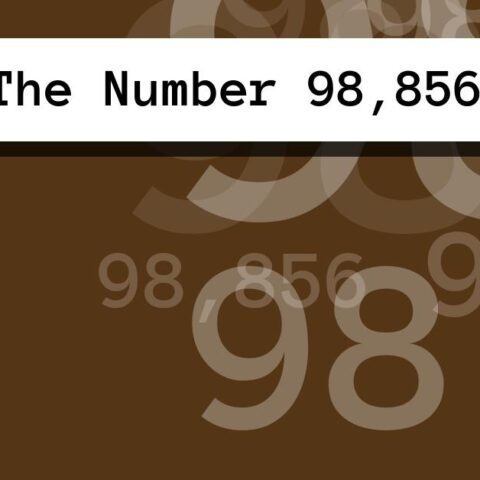 About The Number 98,856