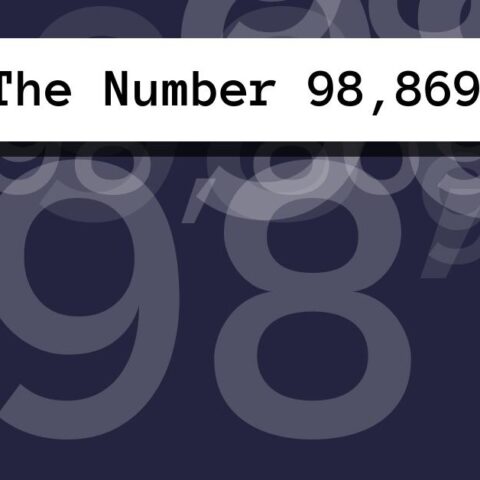 About The Number 98,869