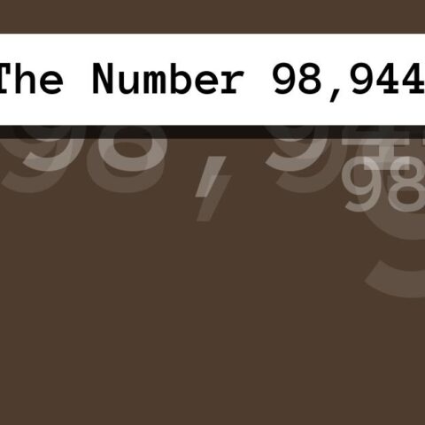 About The Number 98,944