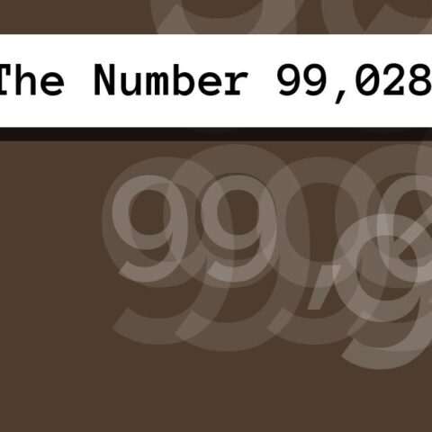 About The Number 99,028
