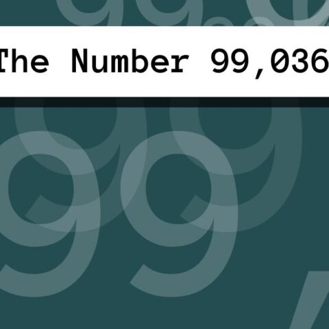 About The Number 99,036