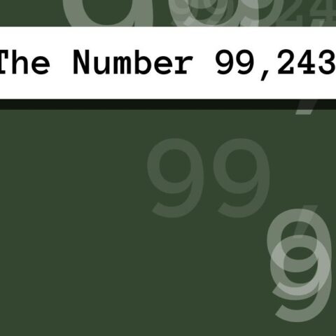 About The Number 99,243