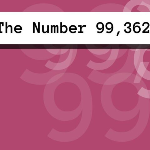 About The Number 99,362