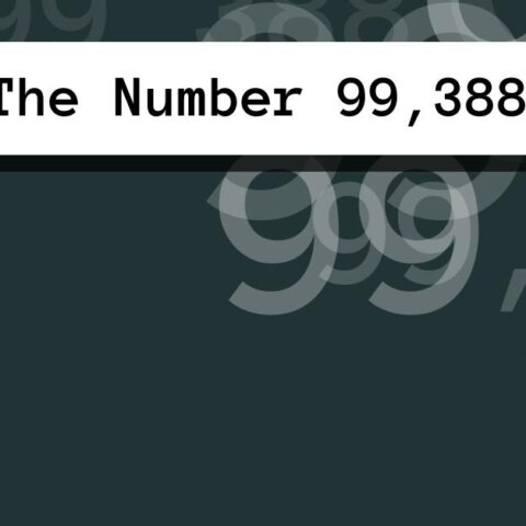 About The Number 99,388