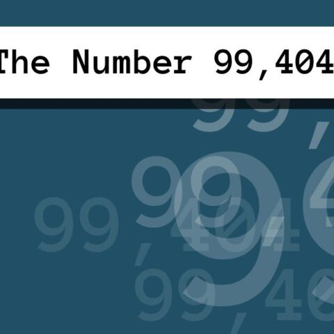 About The Number 99,404