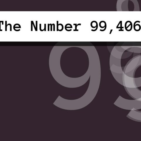 About The Number 99,406