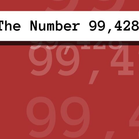 About The Number 99,428