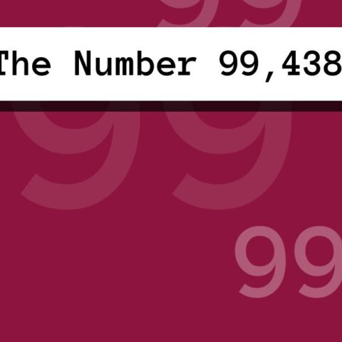 About The Number 99,438