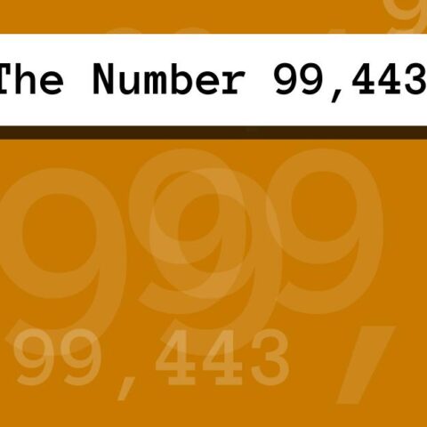 About The Number 99,443
