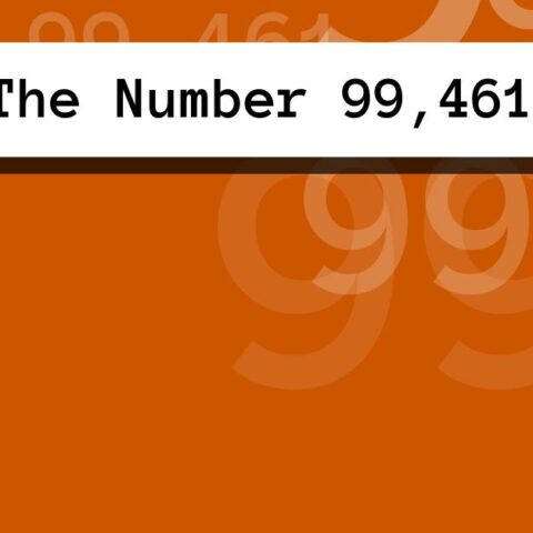 About The Number 99,461