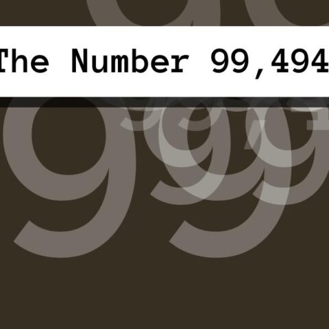 About The Number 99,494