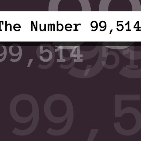 About The Number 99,514